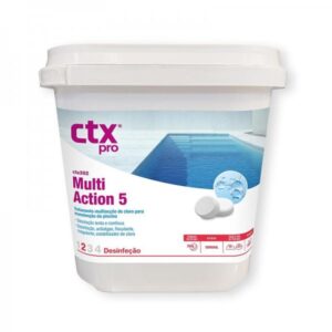 Piscina CTX- 392 Cloro Multiação Patilhas 200gr 25KG (cloro+algic+flocu)